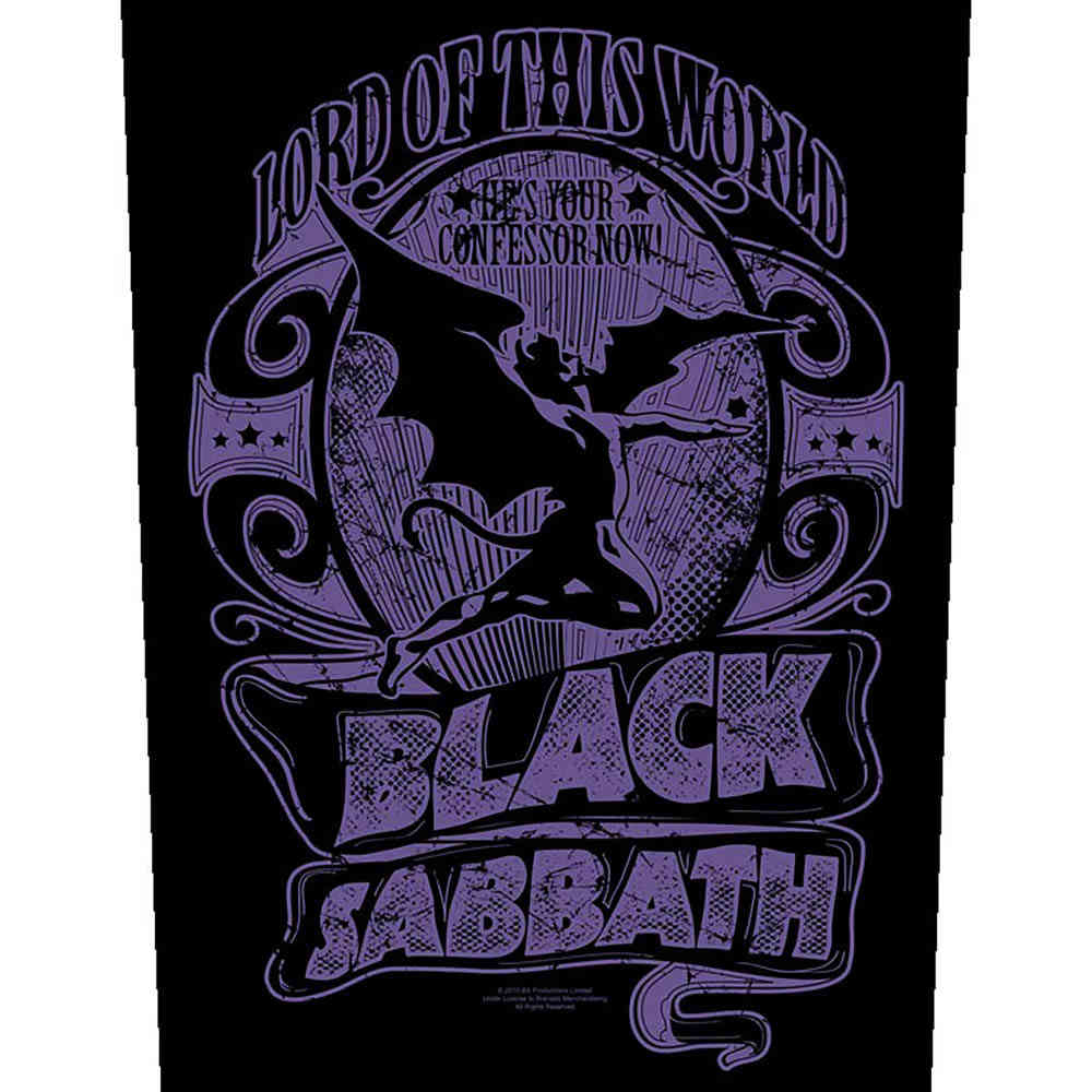 Black Sabbath - Lord Of This World Rückenaufnäher - Schwarz/Lila